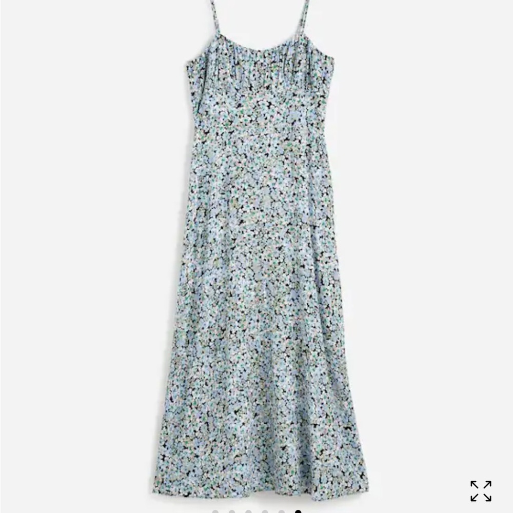 J. Crew Blue Floral Maxi Dress
